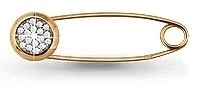 Булавка AQUAMARINE 70482а.6 вес 0.92 г серебро, фианит