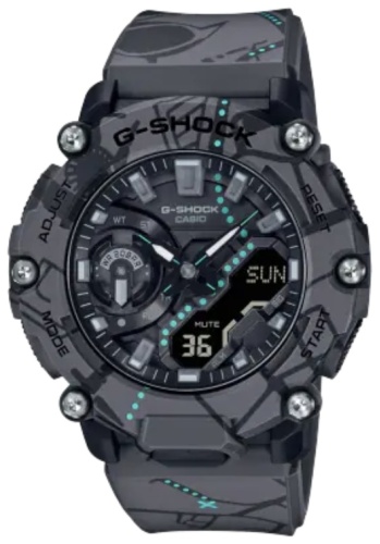 Кварцевые CASIO GA-2200SBY-8ADR карбон