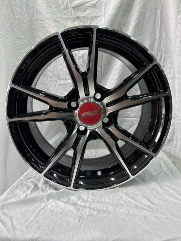 SSM 345 6.5x15/4x100 D67.1 ET35 4 диска черный, серебристый