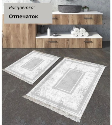 LifeGoods.kz комплект ковриков LG48388 100x60 см, микрофибра, полиэстер