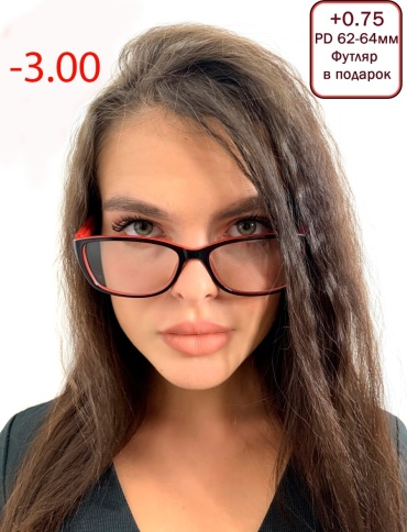 МОСТ корригирующие Красная черный, красный -3.00