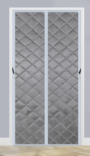 Занавеска HOME 90x210 см 1 шт, полиэстер, серый