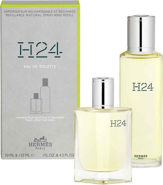 Hermes H24 Eau 30 ML Refillable EDT + 125 Refill EDT парфюмерный набор 150 мл, для мужчин