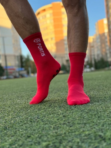 Спортивные носки Fortis 1 пара красный 38-45