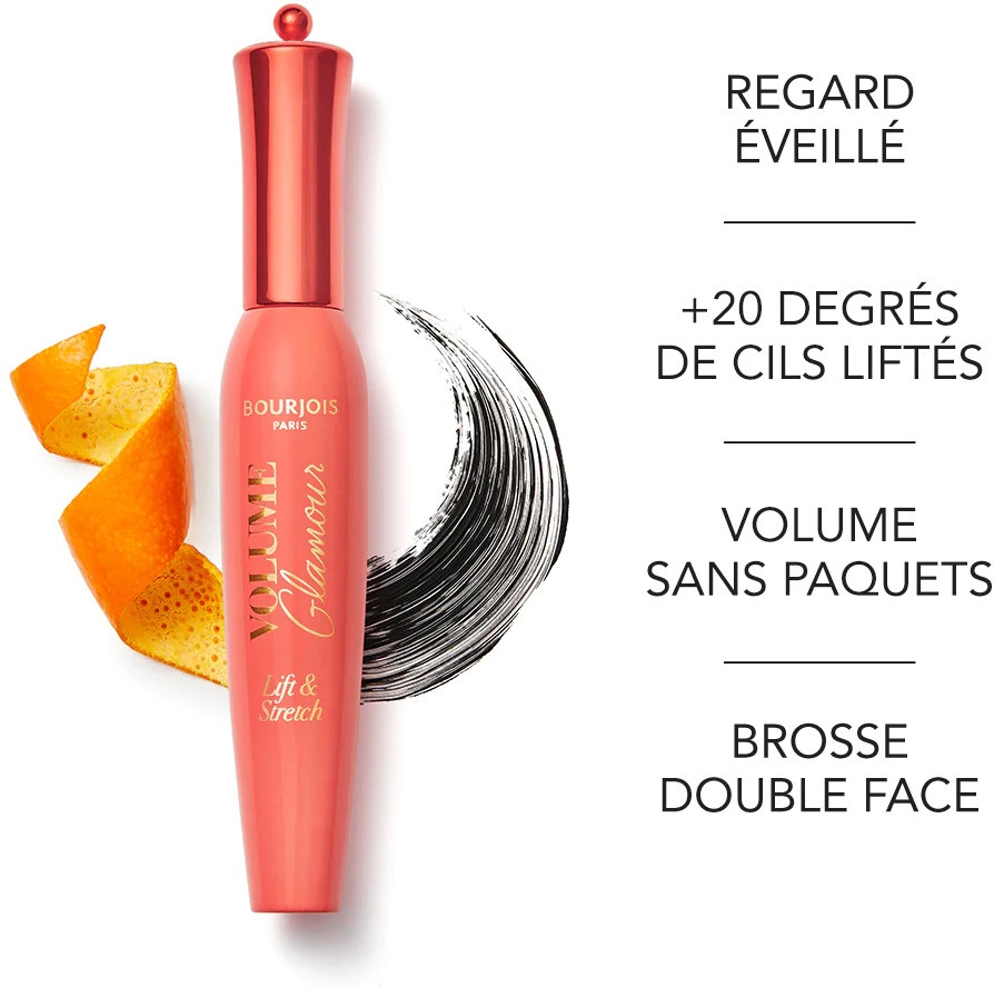 Bourjois Тушь д/ресниц Bourjois VOLUME GLAMOUR Lift & Stretch 01 black 12 мл подкручивающая черный