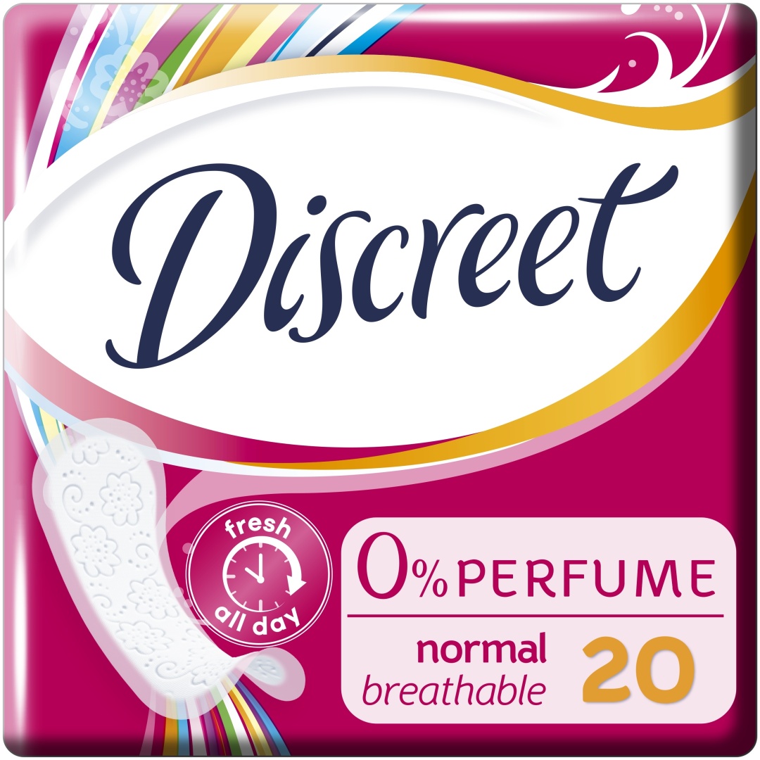 Discreet прокладки ежедневные 0 perfume normal breathable 20 шт
