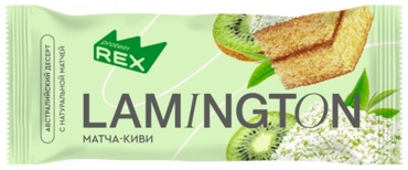 Protein Rex пирожное Lamington матча-киви 1 шт