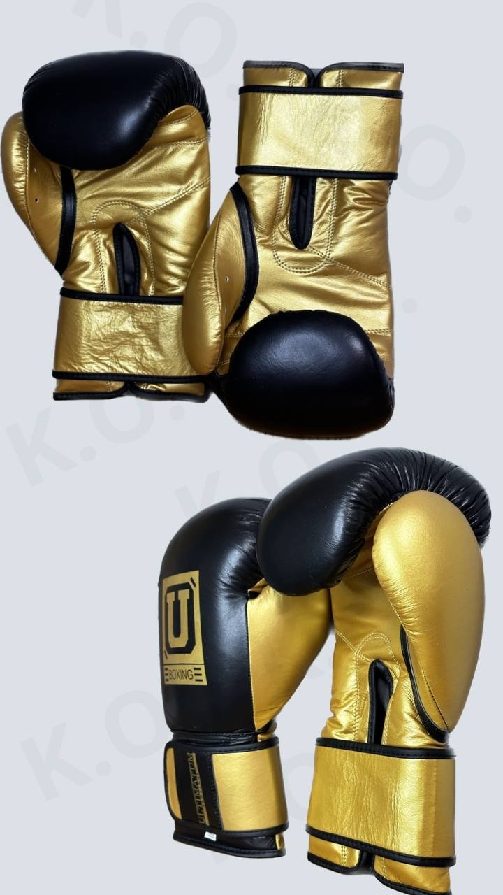 Купить Боксерские перчатки Ultimatum Boxing 16 oz золотистый в Алматы ...