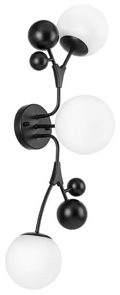 Бра настенный Lightstar G9, черный, белый