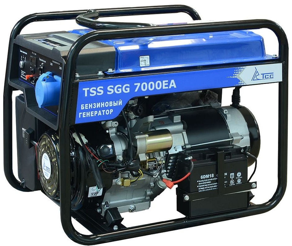 Электростанция бензиновая ТСС 7 кВт 1 (220 В), SGG 7000 EА