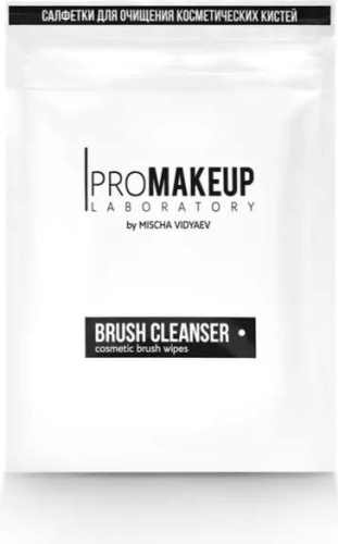 PROMAKEUP laboratory Pro brush cleanser салфетки для очищения кистей влажные 50 шт