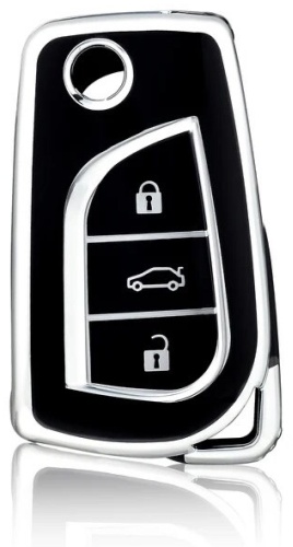 Чехол 30286281_Чехол для ключа Toyota черный