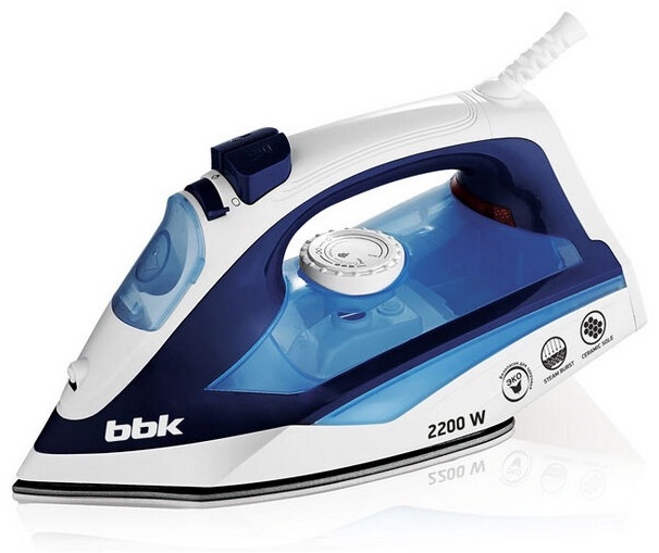 Утюг BBK ISE-2201 синий-белый