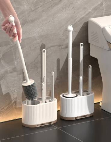 Набор для ванной 4 в 1, силикон, пластик, пластик, силикон