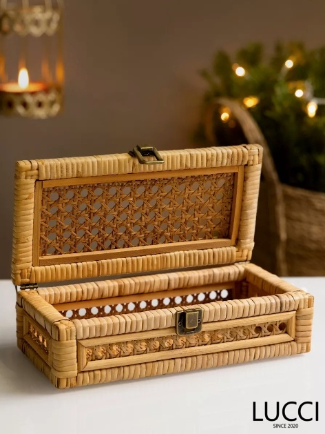 LUCCI корзина универсальная 25x12x7 см, ротанг