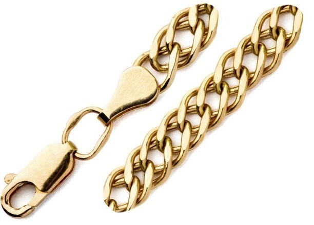 LUXOR JEWELRY LUXOR 7060154П-19_1,89 длина 19 см, вес 1.89 г золото, плетение двойной ромб