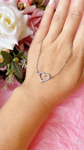 Stainless Steel длина 45 см титан, фианит