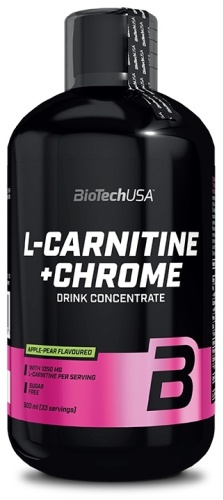 BioTech USA L-Carnitine + Chrome concentrate Апельсин 500 мл