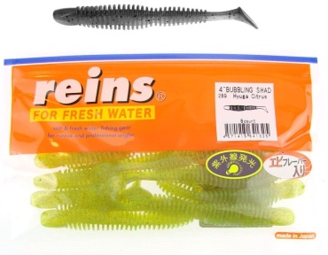 Силикон Reins Bubbling Shad 4 289 Hyuga Citrus