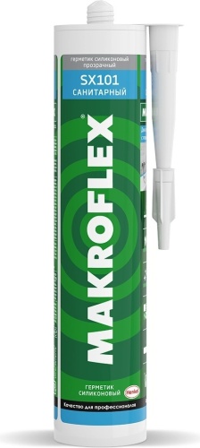 Герметик Makroflex SX101 санитарный, цвет прозрачный 290 мл