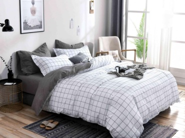 Комплект Mency House Bliss евростандарт поплин, полиэстер, 4 наволочки: 50x70 см, 70x70 см