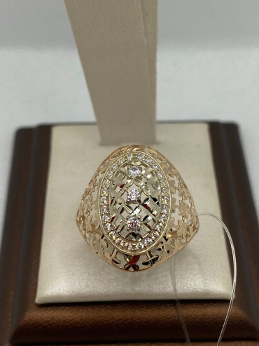 Zhanar Gold ZHA84/144 размер 19.5 вес 2.52 г золото, цирконий