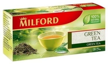 Чай Milford Зеленый 20 пакетиков