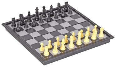 Нарды и шашки 3 в 1, шахматы пластик, металл 23x23 см