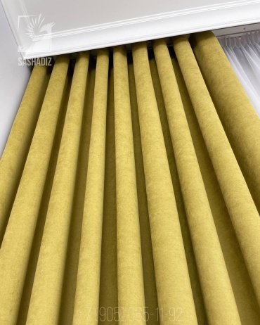 Комплект Kerbez Home Design 500x270 см 3 шт, петек, канвас, зеленый