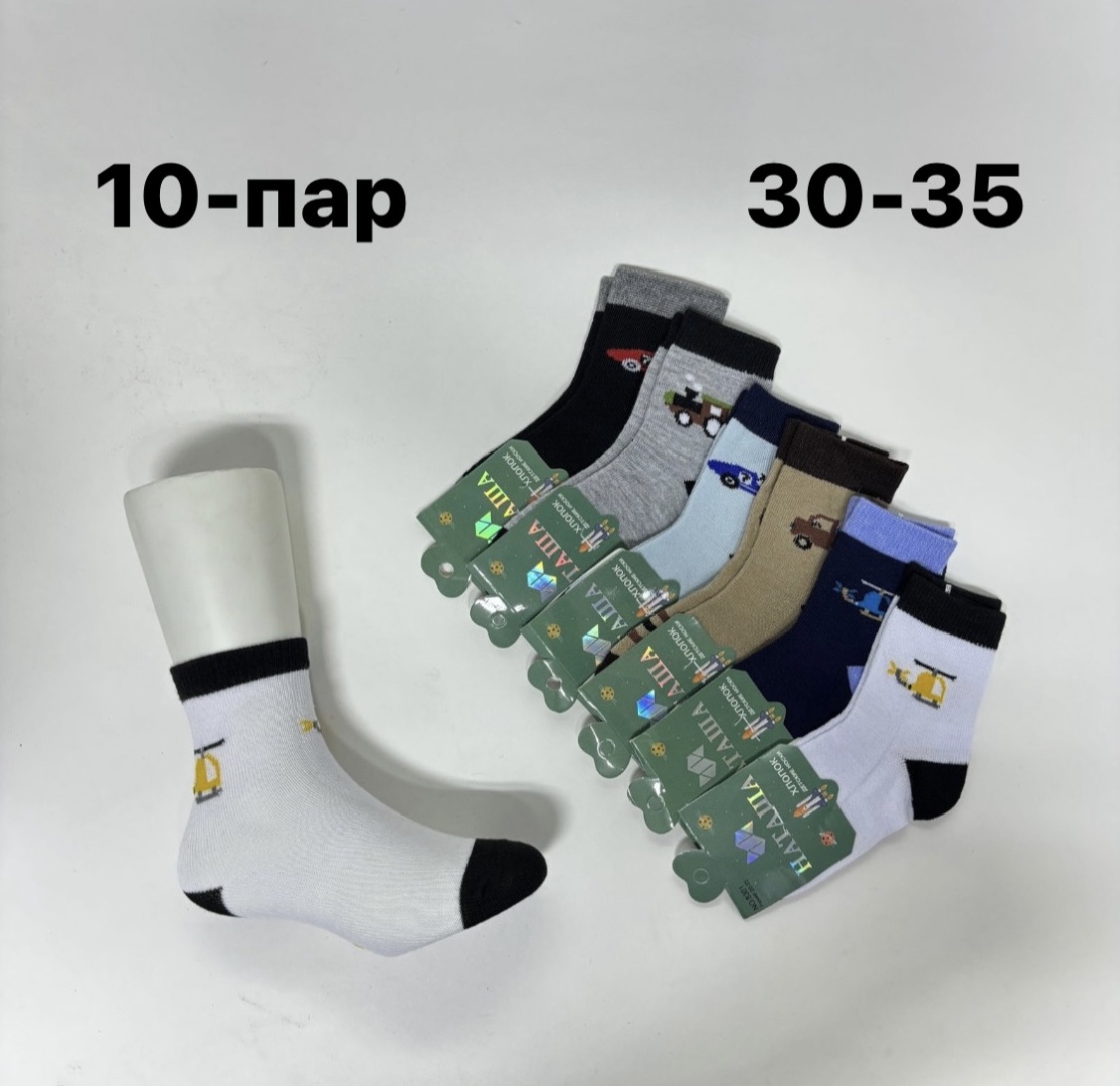 Носки НАТАША NT00 10 пар мультиколор 30-35