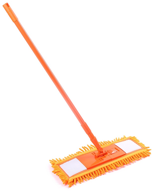 Швабра универсальная, для пола, для стен Flexi Mop, материал насадки: микрофибра, оранжевый