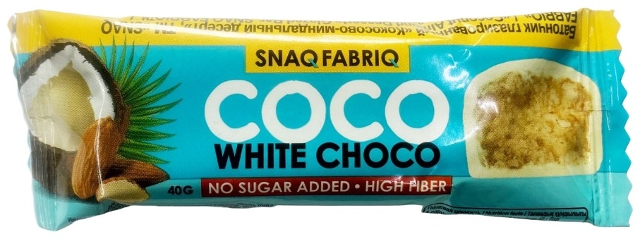 Купить Snaq Fabriq батончик протеиновый Coco кококс-миндаль 1 шт в ...