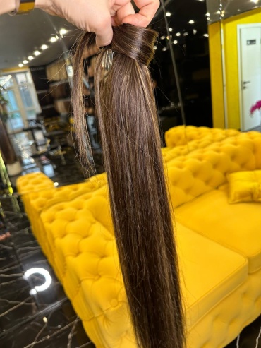 Kukla.hair.kz шиньон темно-русый женский
