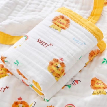 Плед Baby 100х110 см, муслин, мультиколор