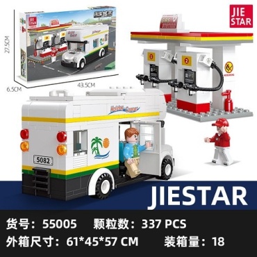 Конструктор JIE STAR Заправка 55005, деталей 337 шт