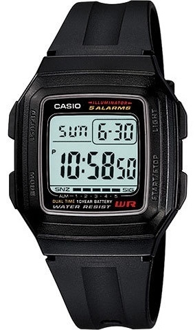 Кварцевые CASIO F-201WA-1ADF пластик