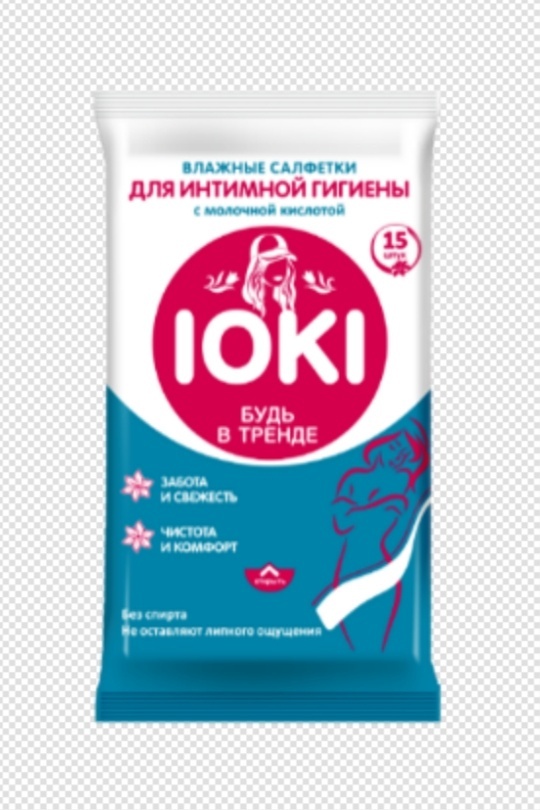 Влажные салфетки IOKI влажные салфетки 15 шт