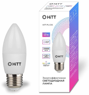 HITT 13W E27, светодиодная, нейтральный белый