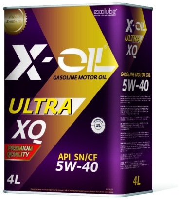 Моторное масло синтетическое X-OIL Ultra XQ 5W-40 4 л