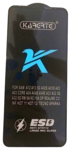 Стекло KARERTE для Samsung Galaxy A03 Core черный