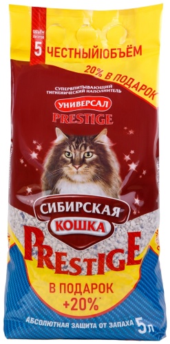 Сибирская Кошка Универсал Престиж комкующийся 5 л