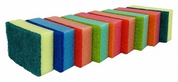 Губка для посуды Gloss 1-10013255 10 шт, поролон