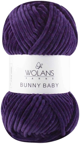 Моток WOLANS Bunny Baby 100-16 темно-фиолетовый 120 м 100 г