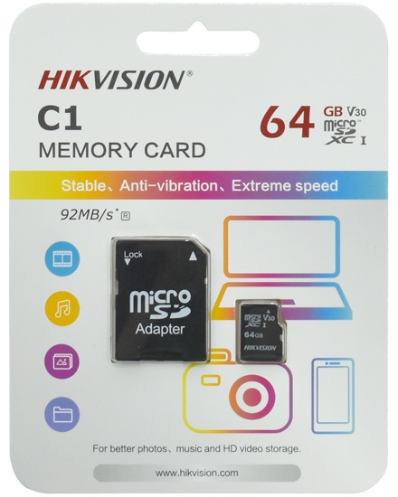 Карта памяти EZVIZ HS-TF-C1-AD/64G 64 Гб