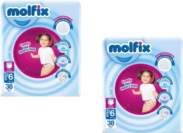 Подгузники-трусики Molfix Eco 6, 76 шт