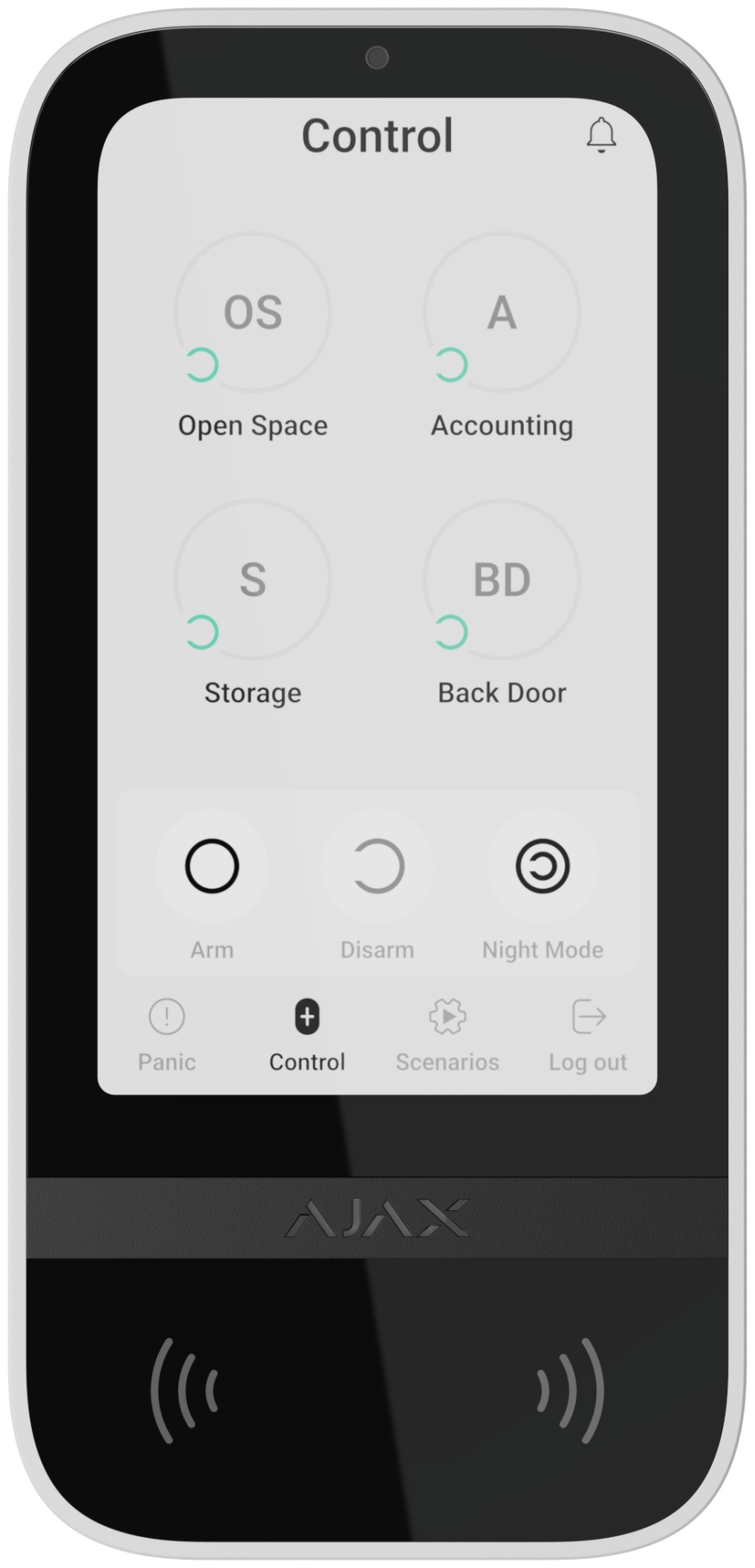 Ajax панель управления KeyPad TouchScreen