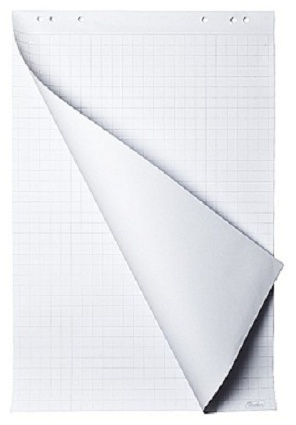 Бумага для флипчартов Hatber 96x64 см, 20 л, 80