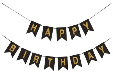 Растяжка Surprise Products Co., Ltd. Растяжка Happy Birthday 15*11см флажок
