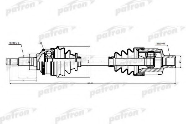 PATRON привод колеса PDS2923