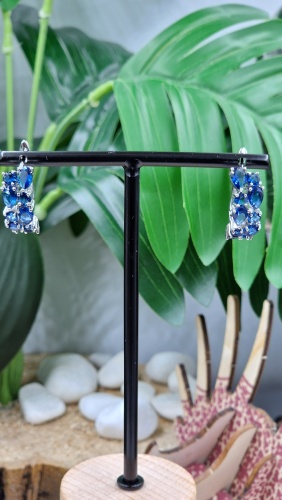 Серьги KOREAN SILVER медь, цирконий